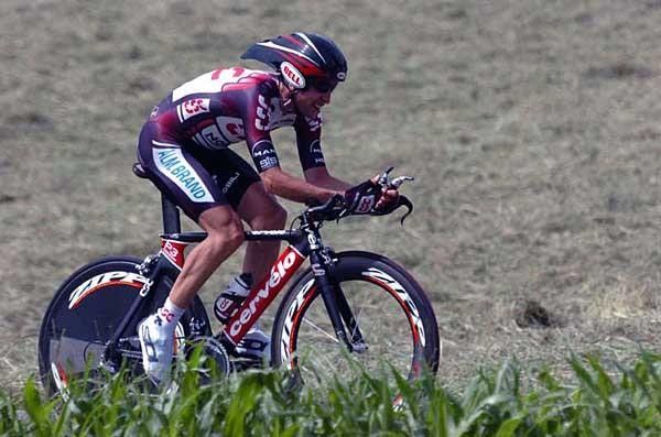 Carlos Sastre (CSC) glad to get some TT trainignbefore the Tour