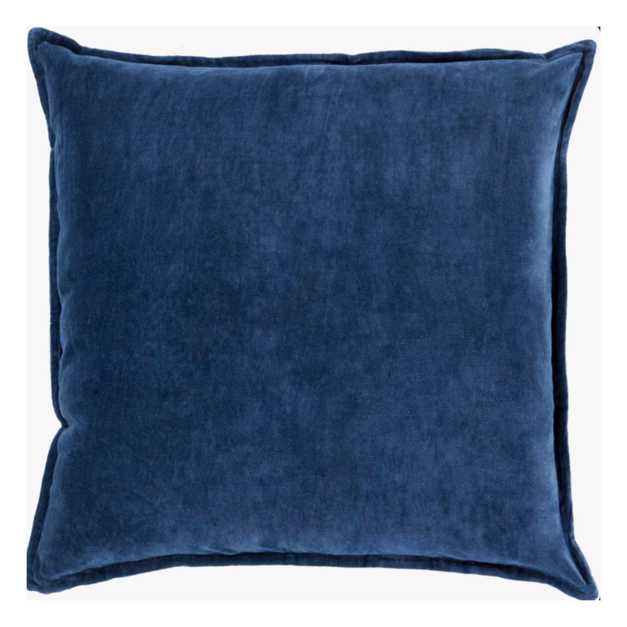 Edgar Square Cotton Velvet Throw Pillow