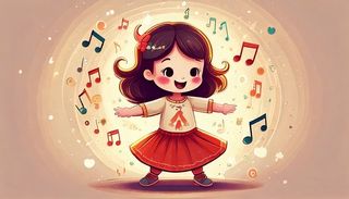 Singing child.