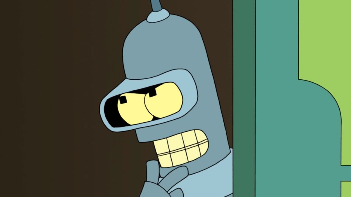 bender thinking on futurama