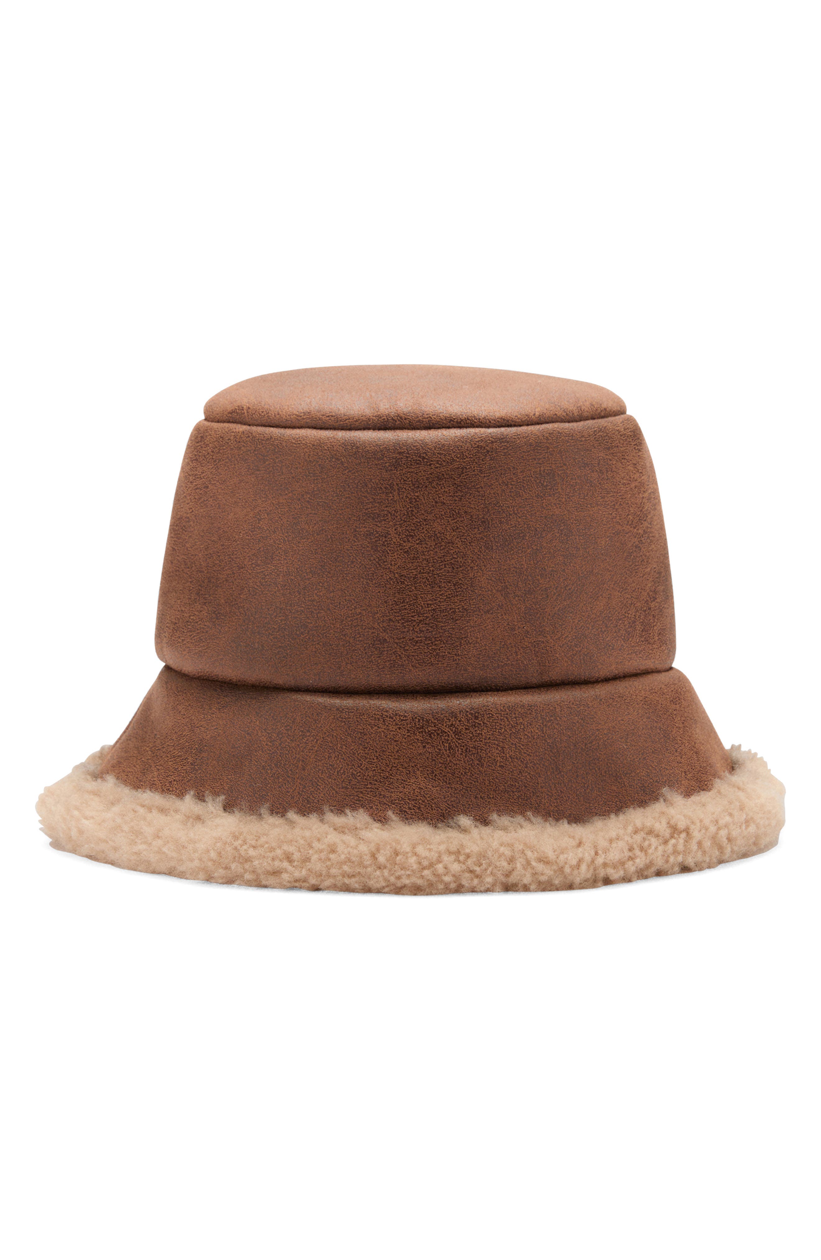 Faux Shearling Bucket Hat