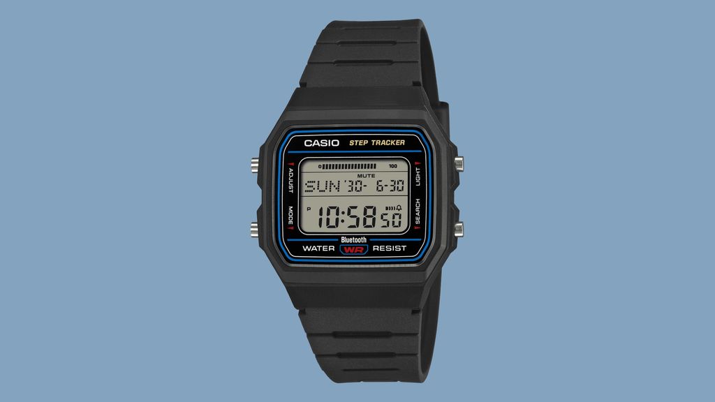 Casio step tracking digital watch