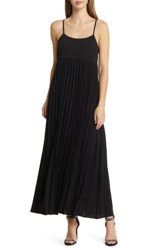 Pleated Maxi Dress