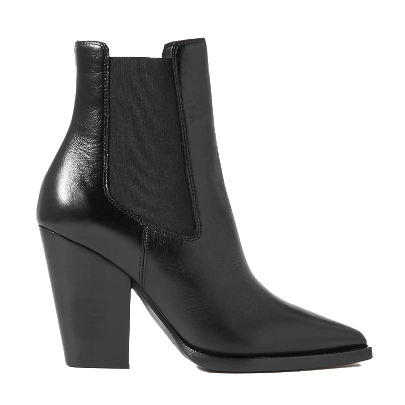 Black heeled ankle boots, Saint Laurent