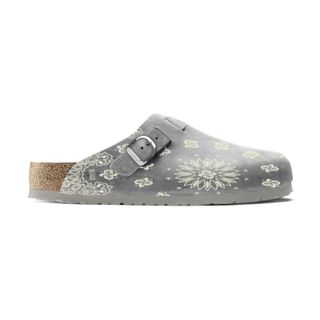 Grey Paisley Clogs