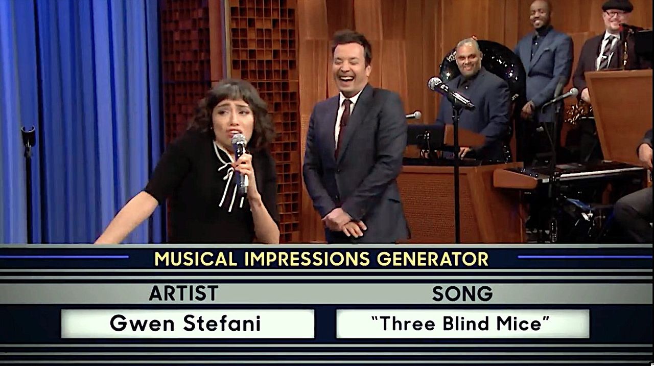 Melissa Villaseñor sings on The Tonight Show