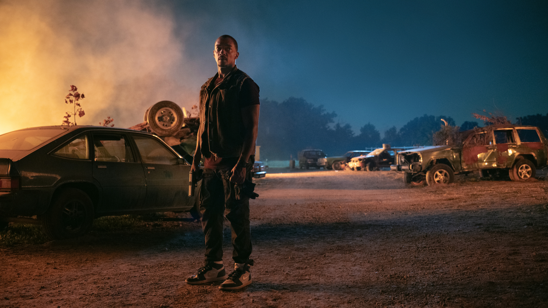 Anthony Mackie as John Doe in Twisted Metal season 2