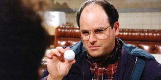 George with Kramer's golf ball on Seinfeld