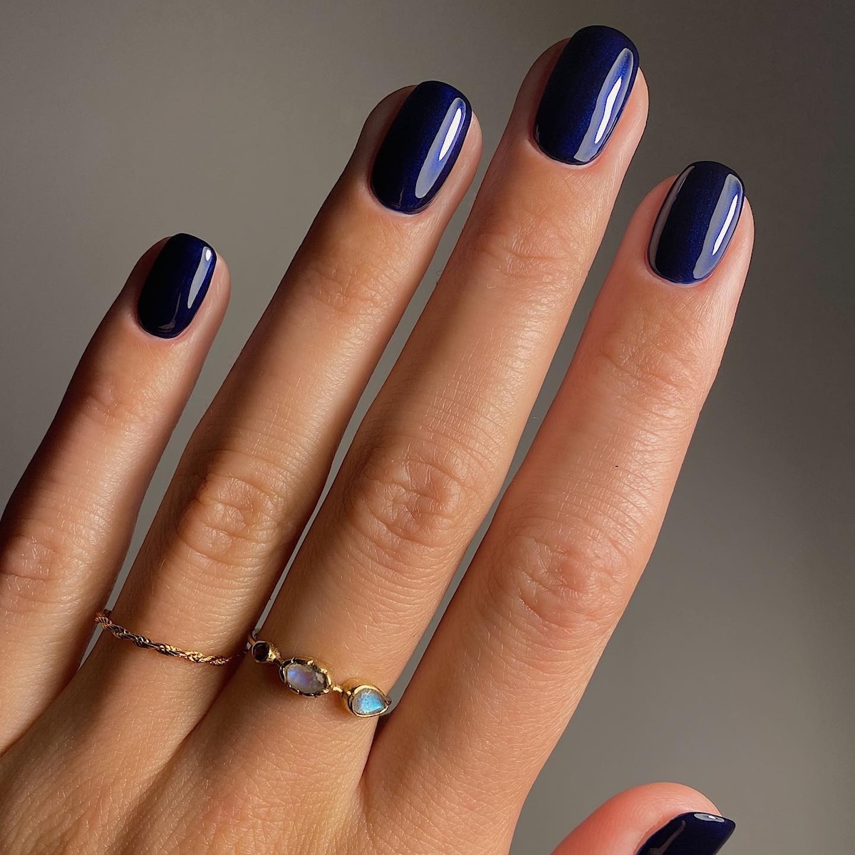 Sapphire blue nails