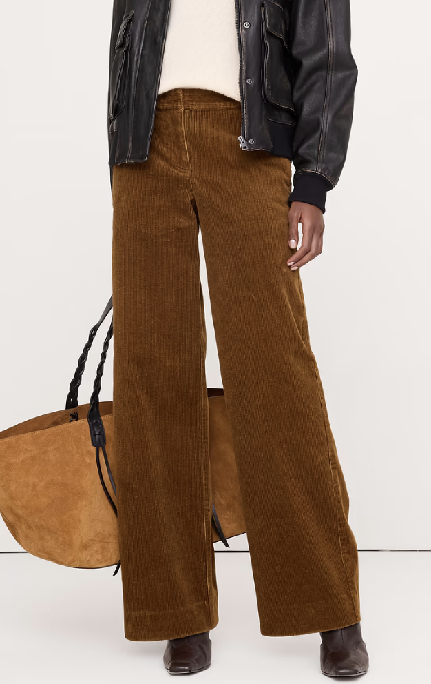 Banana Republic, The Everyday Wide-Leg Pant in Corduroy