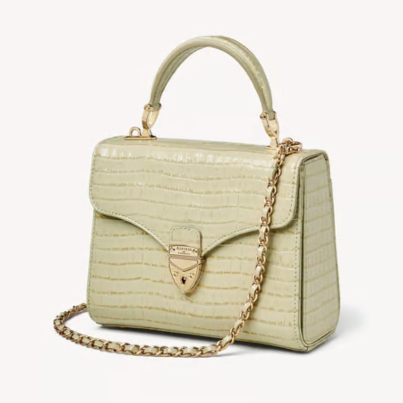 Aspinal of London Midi Mayfair bag in green