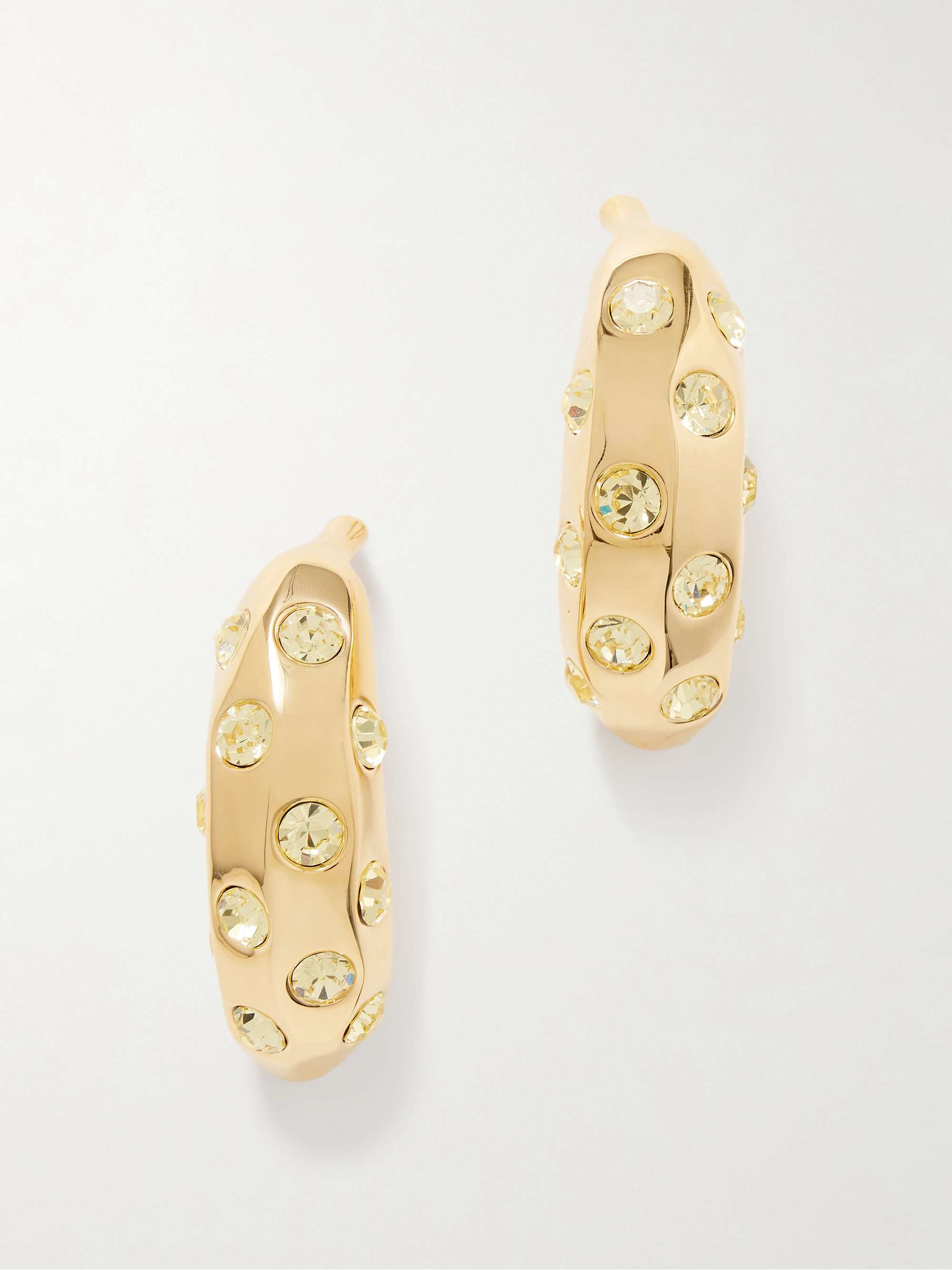 Gold-Tone Crystal Earrings
