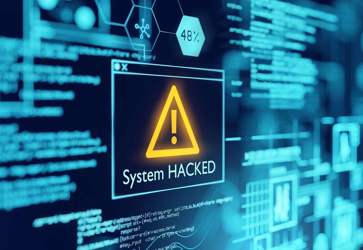 Top malware and ransomware cause &#039;system hacked&#039; alert to appear on a computer screen