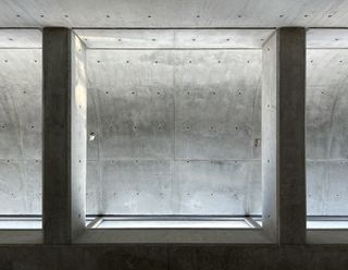 concrete in project by East Architecture Studio
