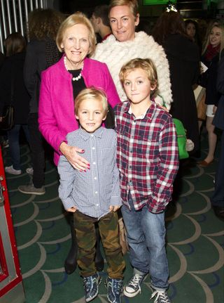 Mary Berry with her grandchildren