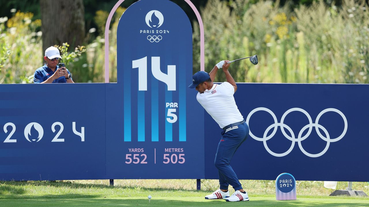 Xander Schauffele at the 2024 Olympics