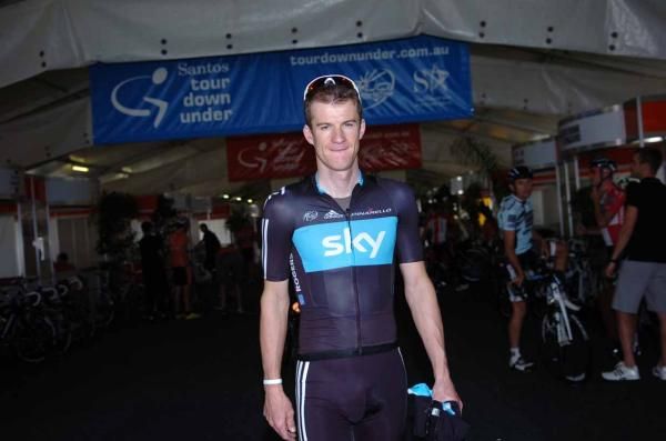Michael Rogers sporting his new Team Sky colours.