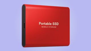 A photo of a scam SSD external hard drive sold by XGeek on Walmart.