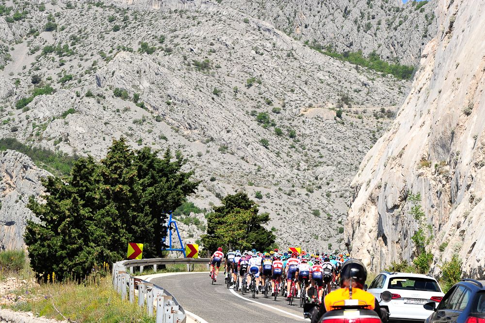 The peloton in action during Tour of Croatia