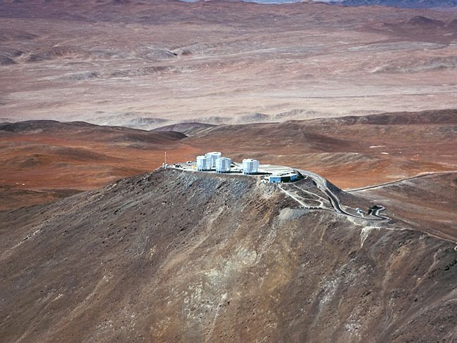 Paranal Observatory and the Volcano Llullaillaco