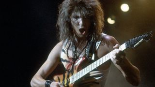 George Lynch performing with Dokken in the '80s