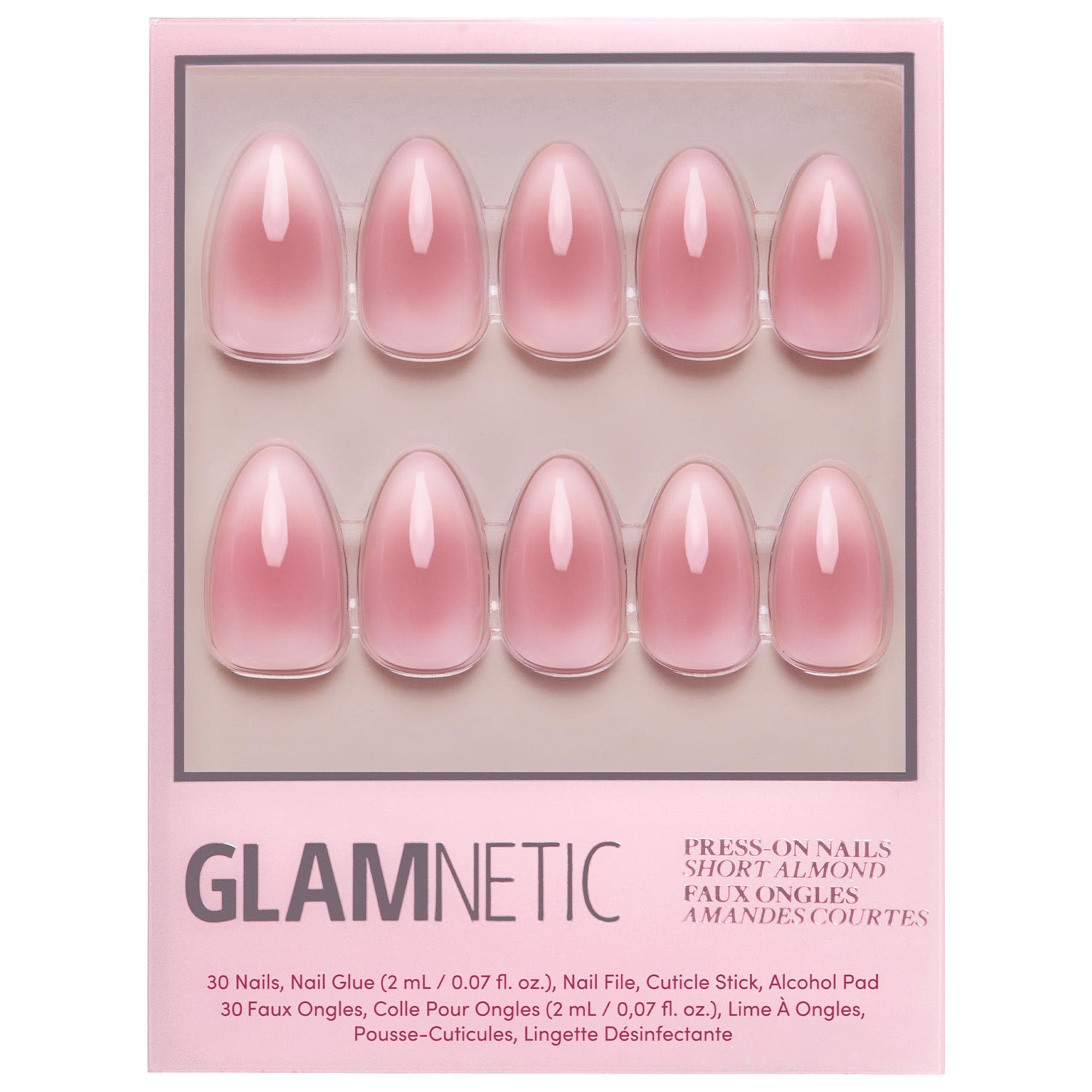 Premium Press-On Nail Kit - Pink Petalite
