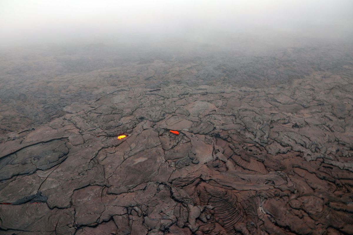 Kilauea red ash