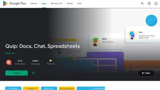 Website screenshot for Quip