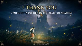 Elden Ring Shadow of the Erdtree celebratory image for 5 million players.
