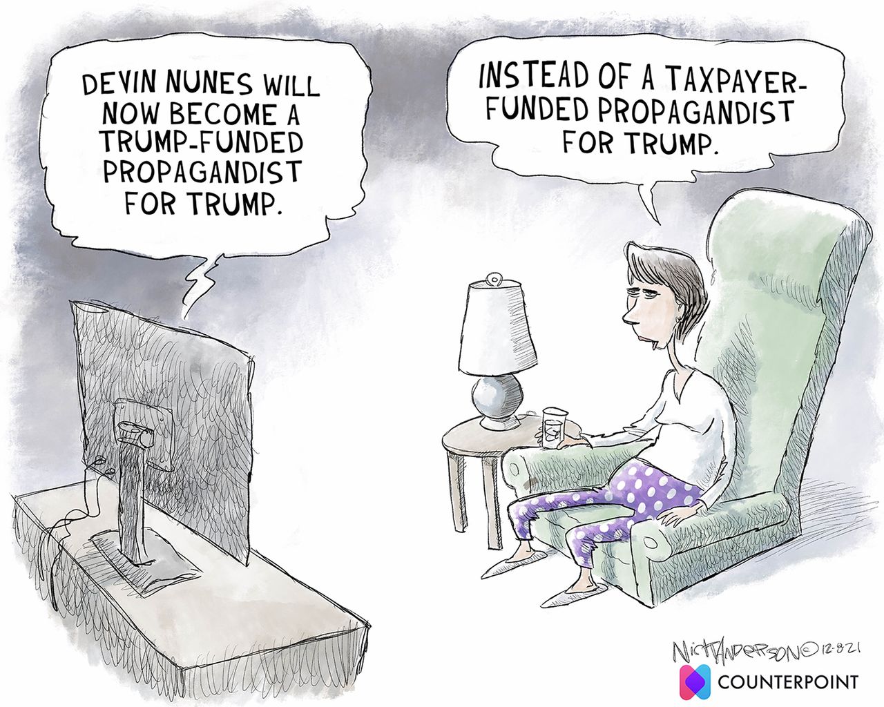 Political Cartoon.