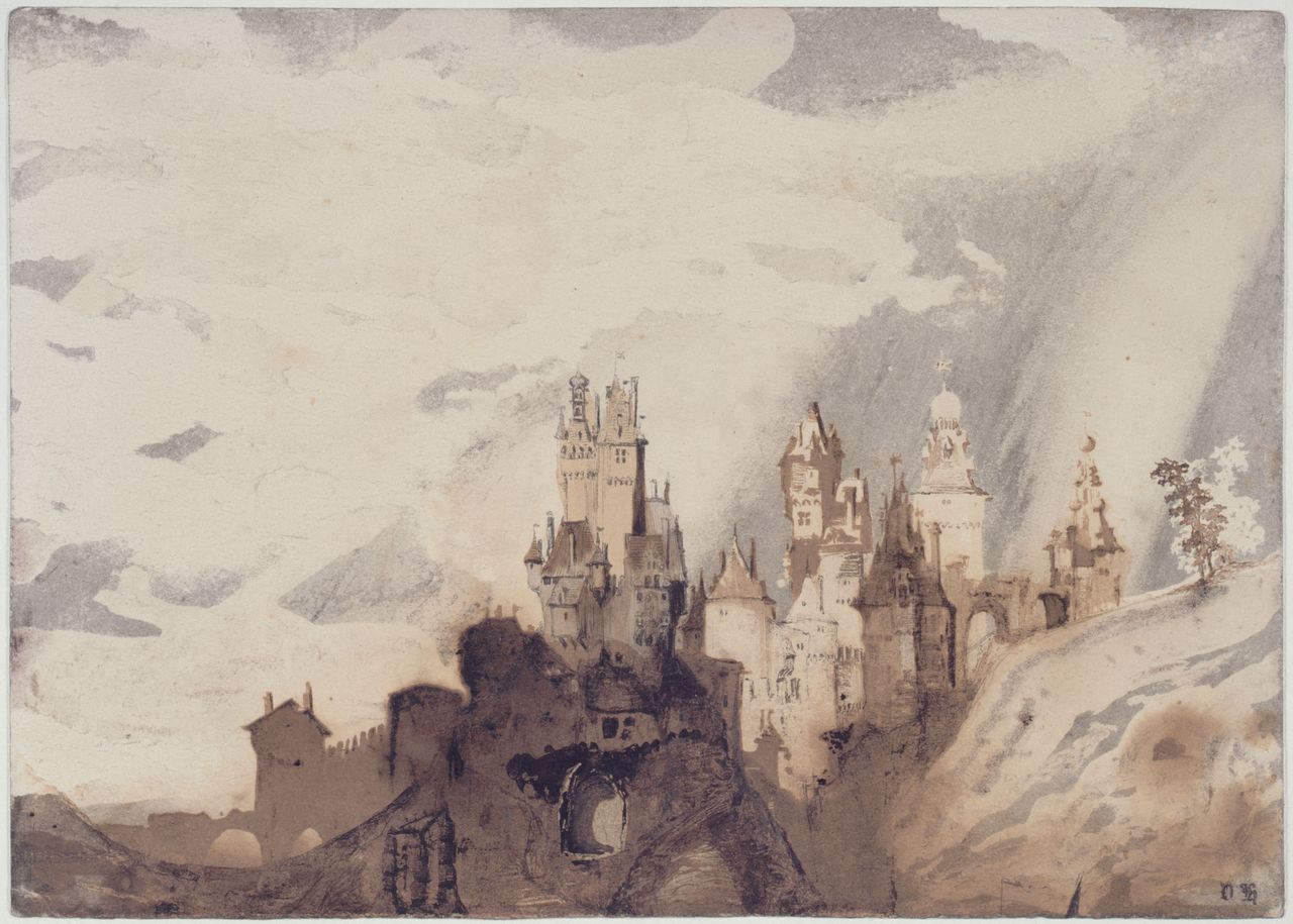 Drawing of a castle