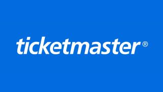 Blue and white Ticketmaster logo.