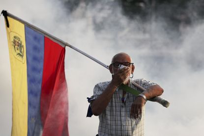 Man in Caracas.