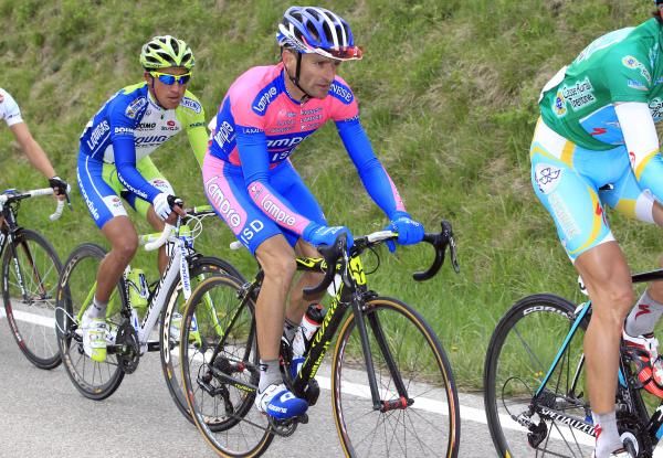 Michele Scarponi (Lampre-ISD) testing his form.