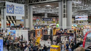 UK Games Expo stands and crowds
