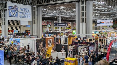UK Games Expo stands and crowds