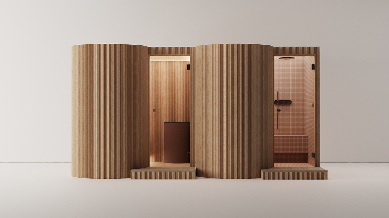 Patricia Urquiola’s modular sauna reimagines medieval architecture