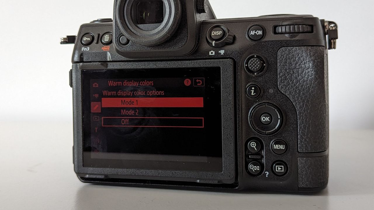 Nikon Z8 on a white table