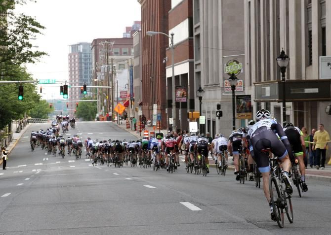 The field was strung out for most of the race and averaged 31 MPH
