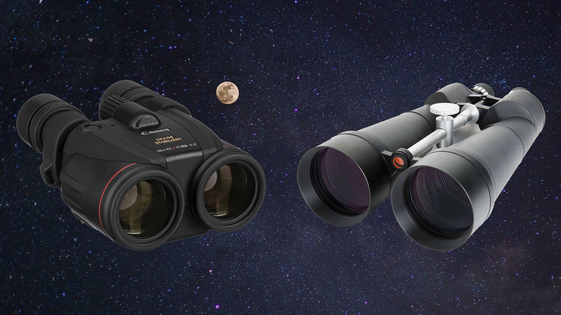 Celestron SkyMaster 25x100 vs Canon 18x50 IS AW which stargazing