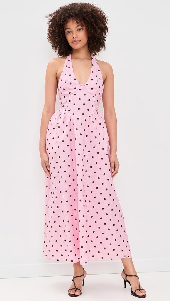 Seven Wonders Calianna Halter Midi Dress