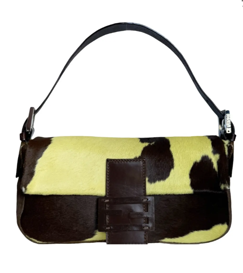 Fendi, Baguette Pony-Style Calfskin Handbag