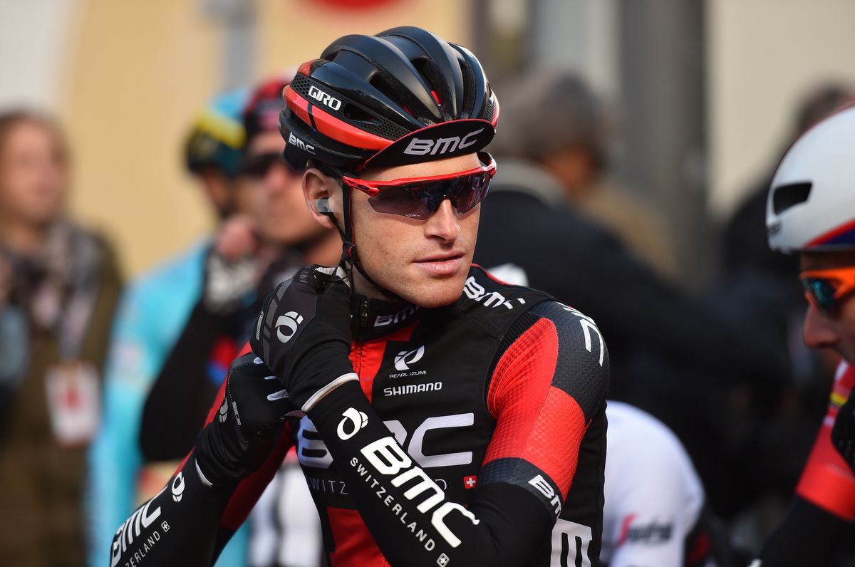 Ben Hermans gets ready to race