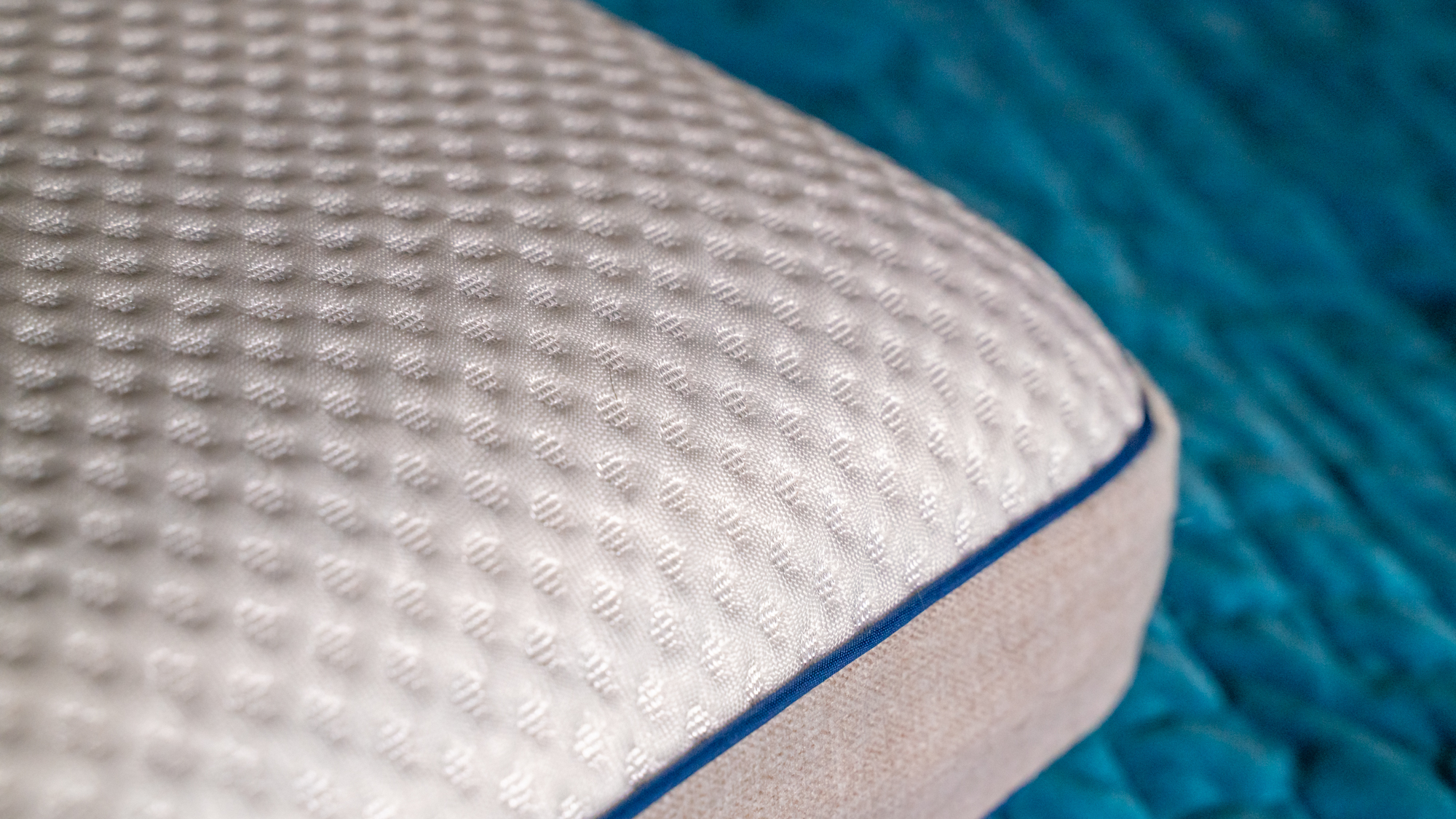 Close-up of the DreamCloud Best Rest pillow