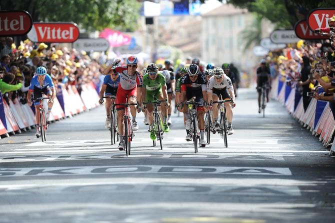 Alexander Kristoff (Katusha) wins stage 15 of the Tour de France