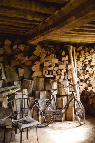 Barn storing wood