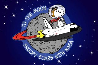 "To the Moon: Snoopy Soars with NASA" tells the story of Snoopy's long relationship with the U.S. space program.