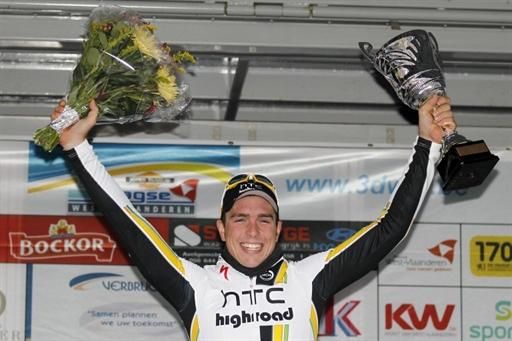 John Degenkolb (HTC-Highroad) celebrates his second win of the season