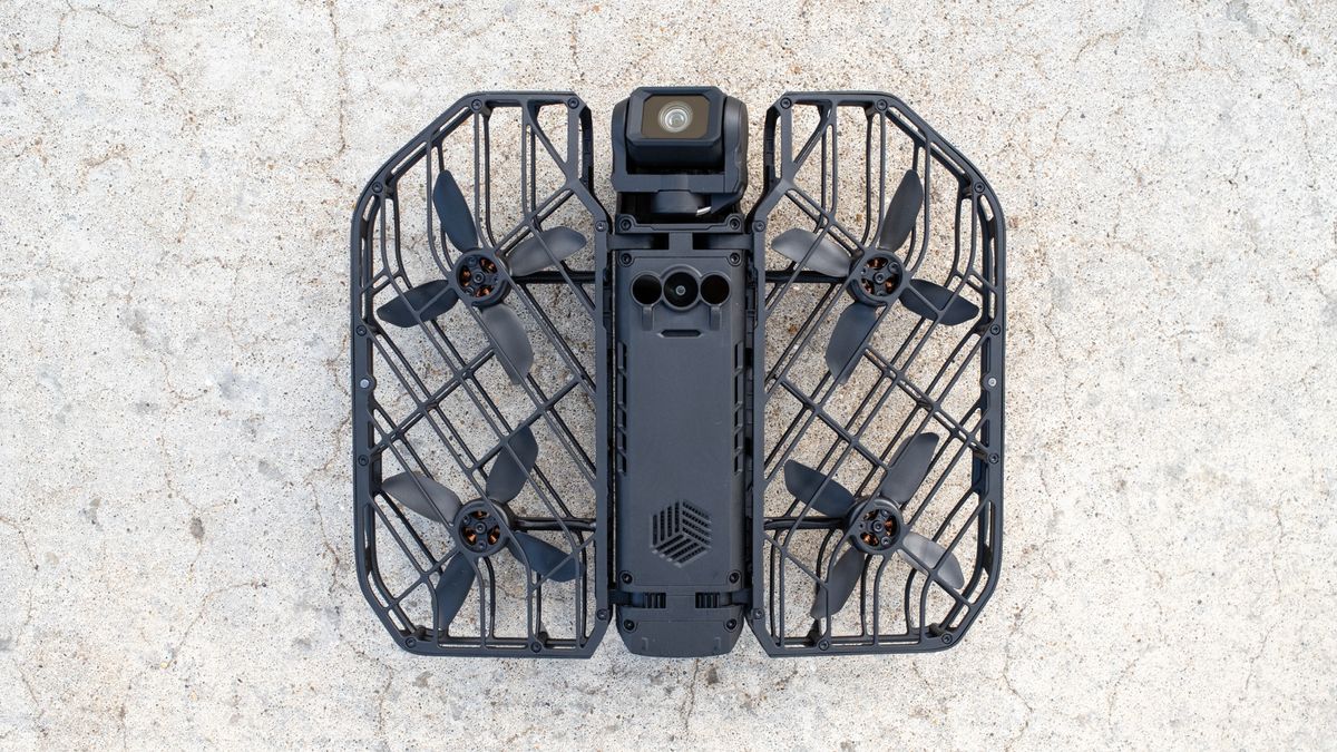 HoverAir X1 PRO underside of the airframe