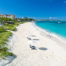 a birds eye view of Beaches Turks and Caicos